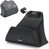 LICHIFIT Charging Dock Station with Adapter for Nintendo Switch 2 Pro Controller, Charging Base Stand with Indicator Light Fast Charge &amp; Overcharge Protection Charger Mount Support