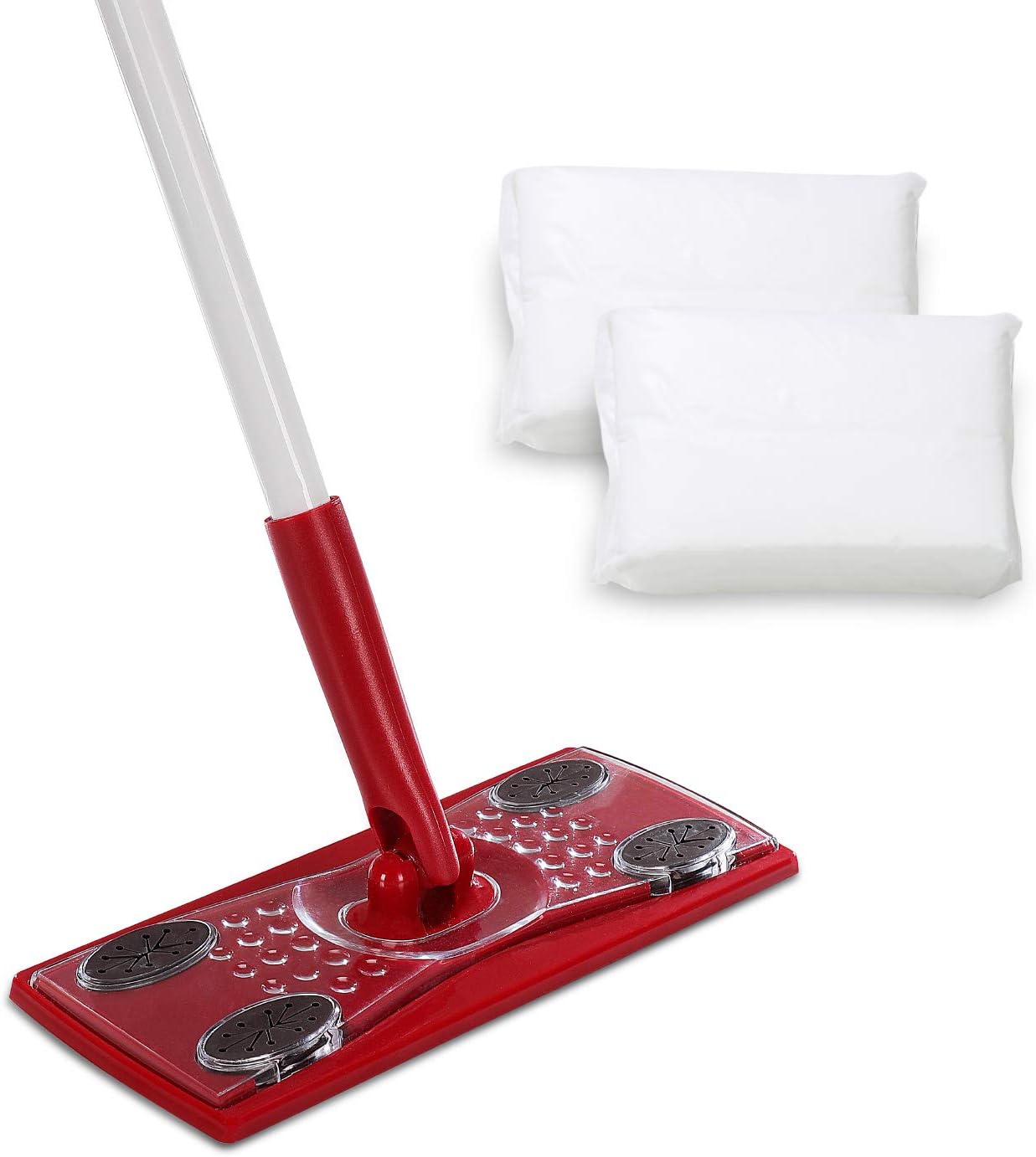 Amazon Eyliden フロアワイパー 本体 ワイパー フローリングワイパー ジョイントタイプ ワイパー レッド フロアモップ フラットモップ フロア用掃除道具 ドライシート10枚入 フロアモップ フロアワイパー オンライン通販