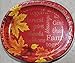 Thanksgiving Autumn Leaves Oval Paper Plates (Large) - 10