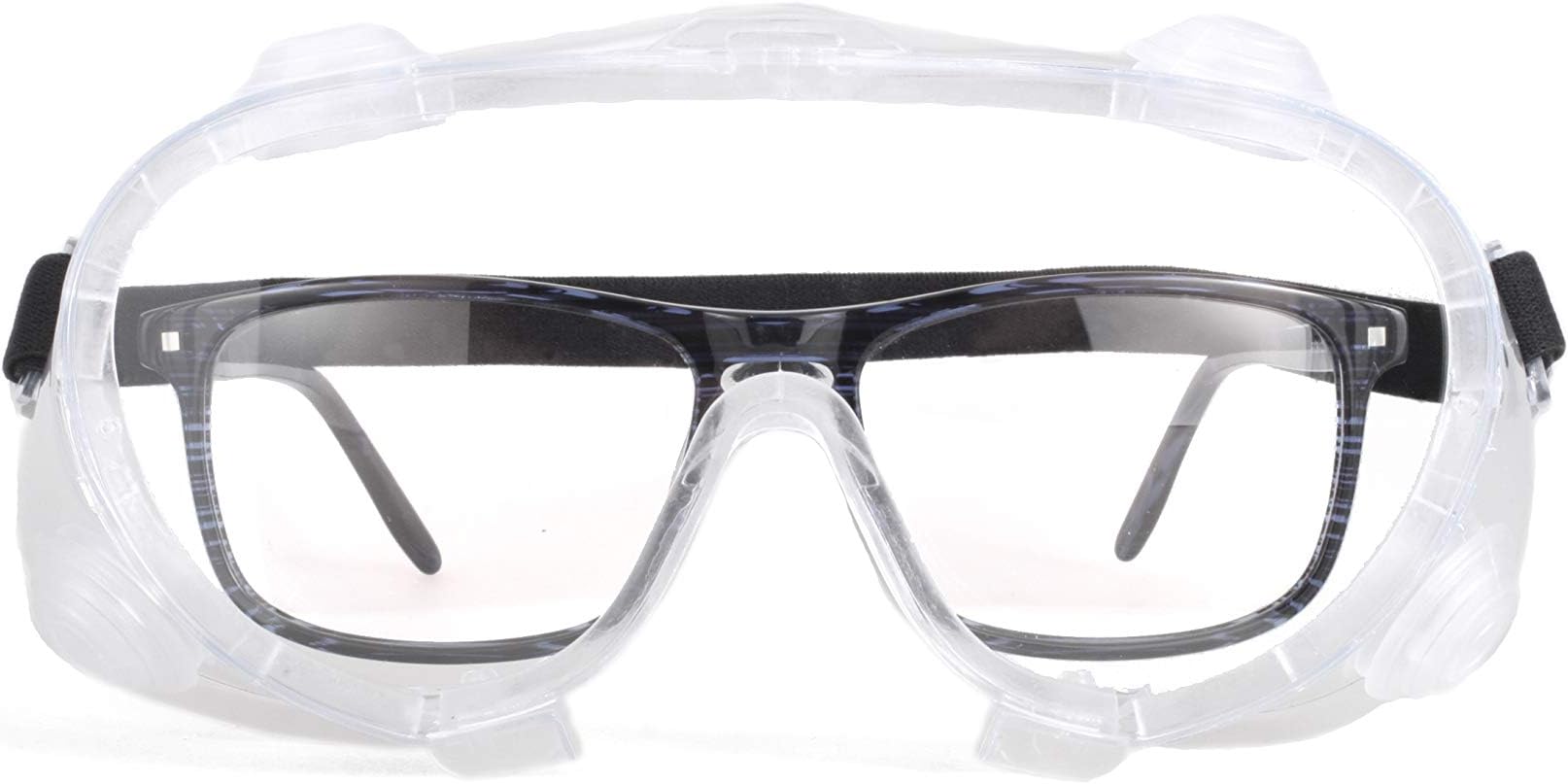 (10 pack) Safety Goggles Fit-over Glasses with 4 vent-holes, Safety Glasses for man and woman, Anti-fog, Anti-Scratch (10)