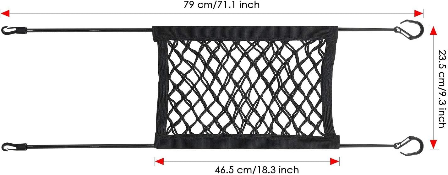 AUTOWN Car Dog Barrier, Dog Net for Car Between Seats, Pet Net Barrier Front Seat, Car Mesh Barrier Back Seat, Universal Stretchy Car Seat Storage Mesh Net : Pet Supplies