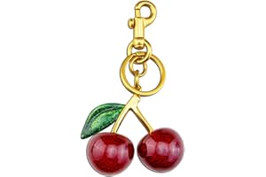 AISITY Cherry Keychain Cherry Bag Charms Purse Charms for Handbags Cute Cherry Accessories Gifts for Women Purse Charms for Handbags Cherry Charm Keychains For Women Birthday Christmas Gifts Cute Stuff