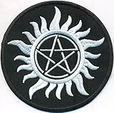 Patchking 3U-I11U-R13X Anti Possession, Symbol, Anti Demon Supernatural Witchcraft Iron On Patch Badge