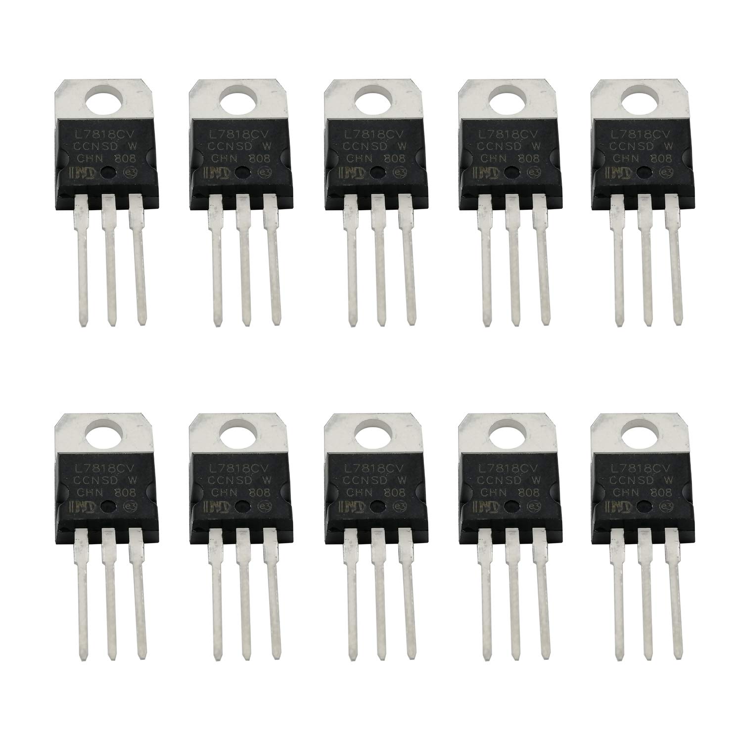 10PCS L7818CV L7818 1.5A 18V Three Terminal Voltage Regulator TO-220 Transistor