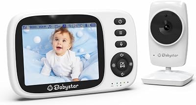 Babystar Baby Monitor with Camera Night Vision 3.2in Screen No WiFi VOX