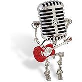 lucmodns Guitar Lamp - Punk Vintage Art Light,Unique Desk Art Decoration,Cute Gifts for Guitar Lovers, Music Lover and Men (Red)