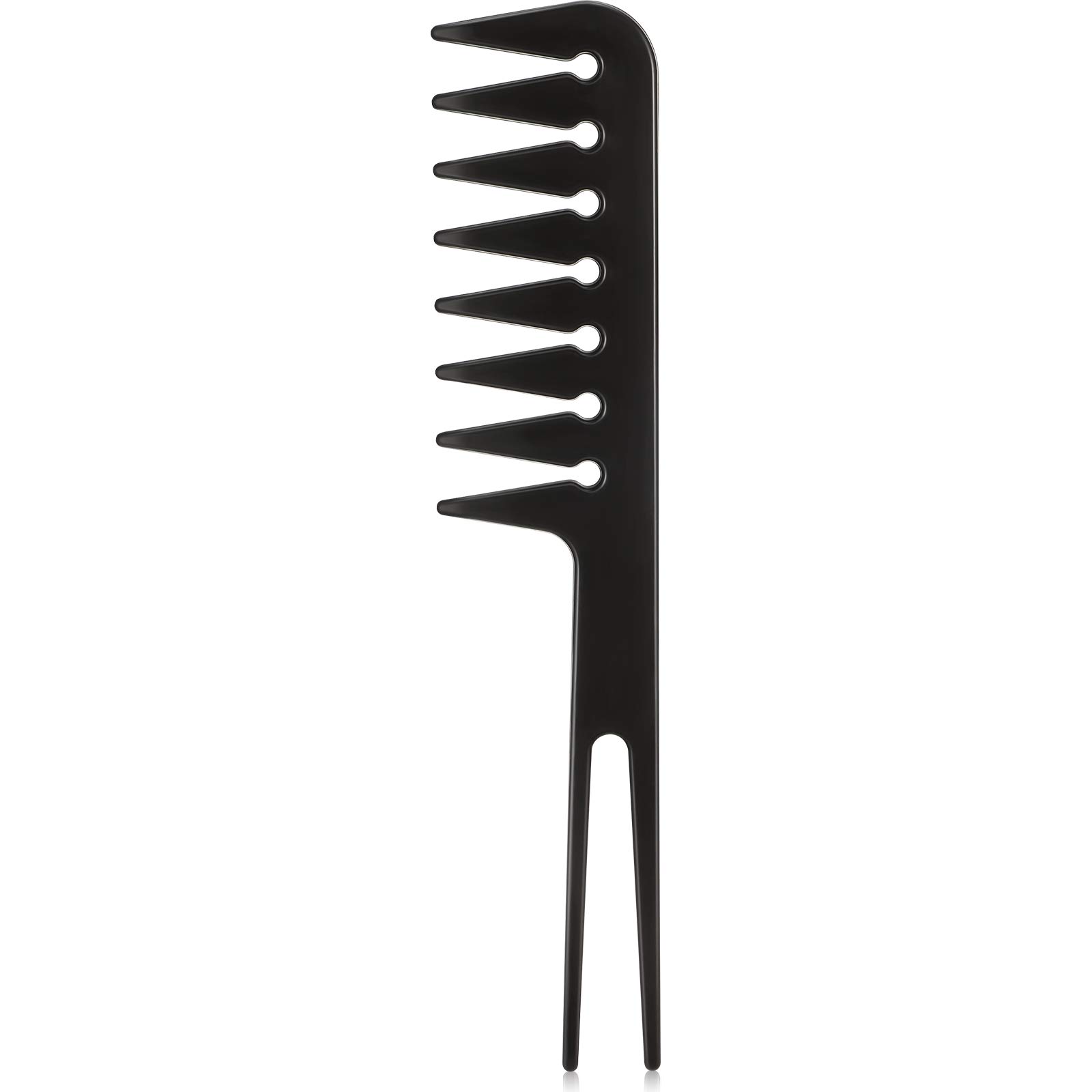 Wide Tooth Fantail Styling Comb With Wet Pick Barber Brush for Women Men Most Hair Types Salon