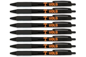 Greeting Pen – Tennessee Vols Licensed Translucent Pen – Official University of Tennessee Gift, Smooth Writing Pen for Fans, Alumni & Stocking Stuffers - 8 pack (2503)