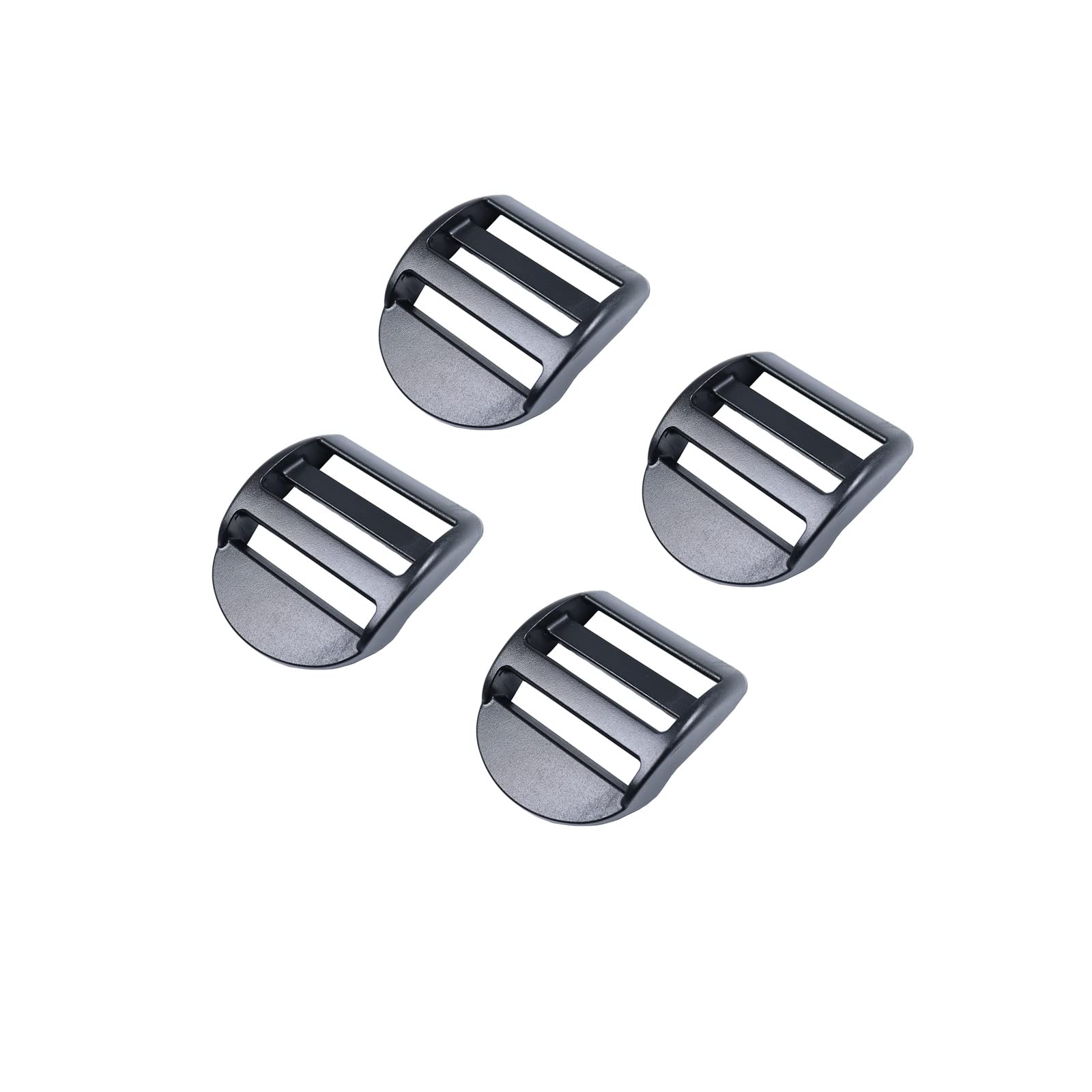 Baikeen Ladder Lock Slider 20mm,25mm,32mm,38mm,50mm Plastic Ladderlock Slider Buckle Ladder Sliders Adjustable Lock Ladder Adjuster for Backpack,Webbing,Straps,Bags (50mm - 4pieces)