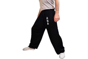 Tai Chi Pants Wide Leg Men Women Kids Yoga Pants Qigong Open on The Ankles