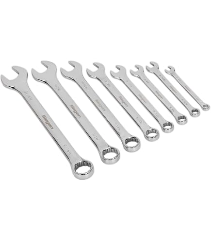 9/16 Wrench 1/2" BSW 8pc Whitworth Shallow Sockets & 8pc BSW Whitworth Spanners TE078_TE079 1 1/8 Wrench-189774