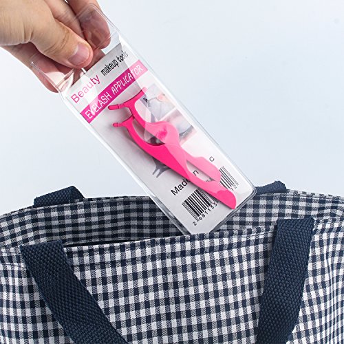False Eyelash Applicator, Eyelash Extension Tweezers, For Instant Application and Removal, Suitable for use with any False Eyelashes (2 pcs)