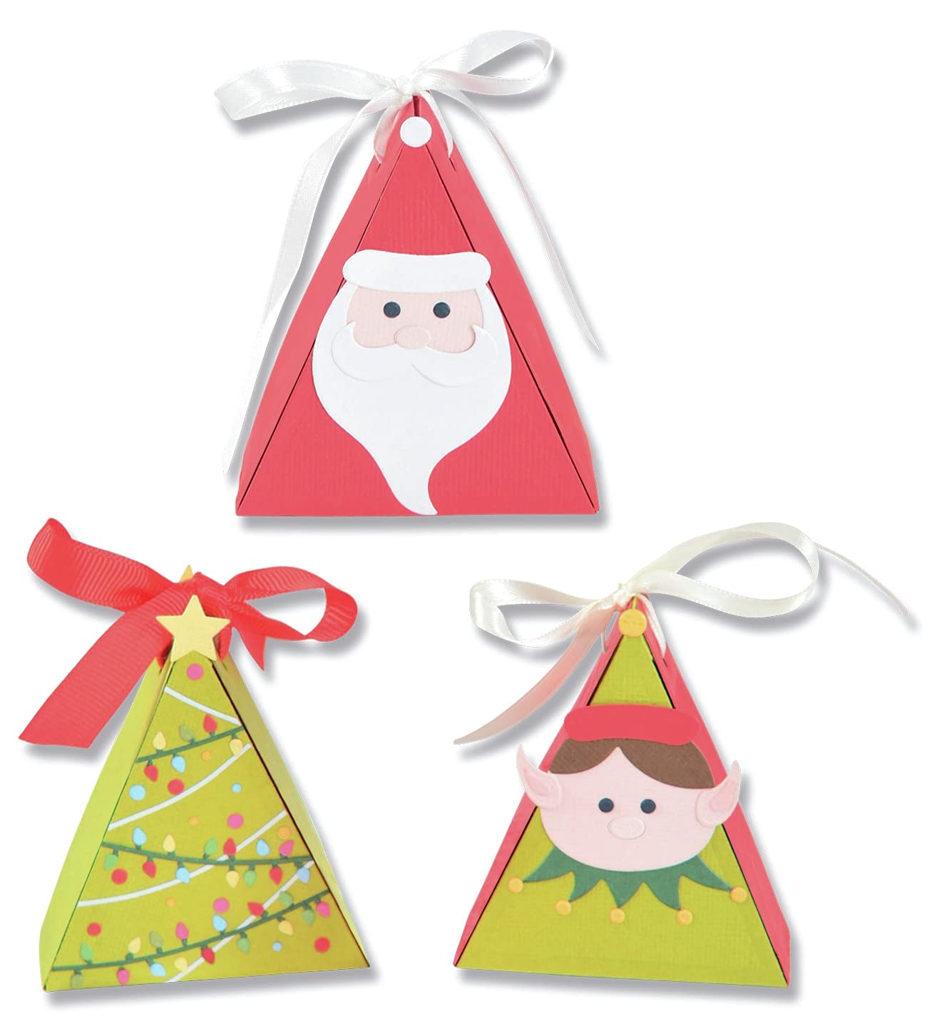 Sizzix Thinlits Die Set 15PK-Christmas Character Box by Kath Breen, 665338, Multicolor, One Size