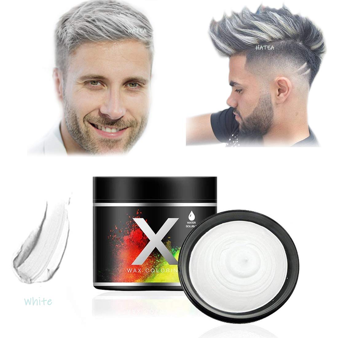 White Hair Color Temporary Modeling Natural