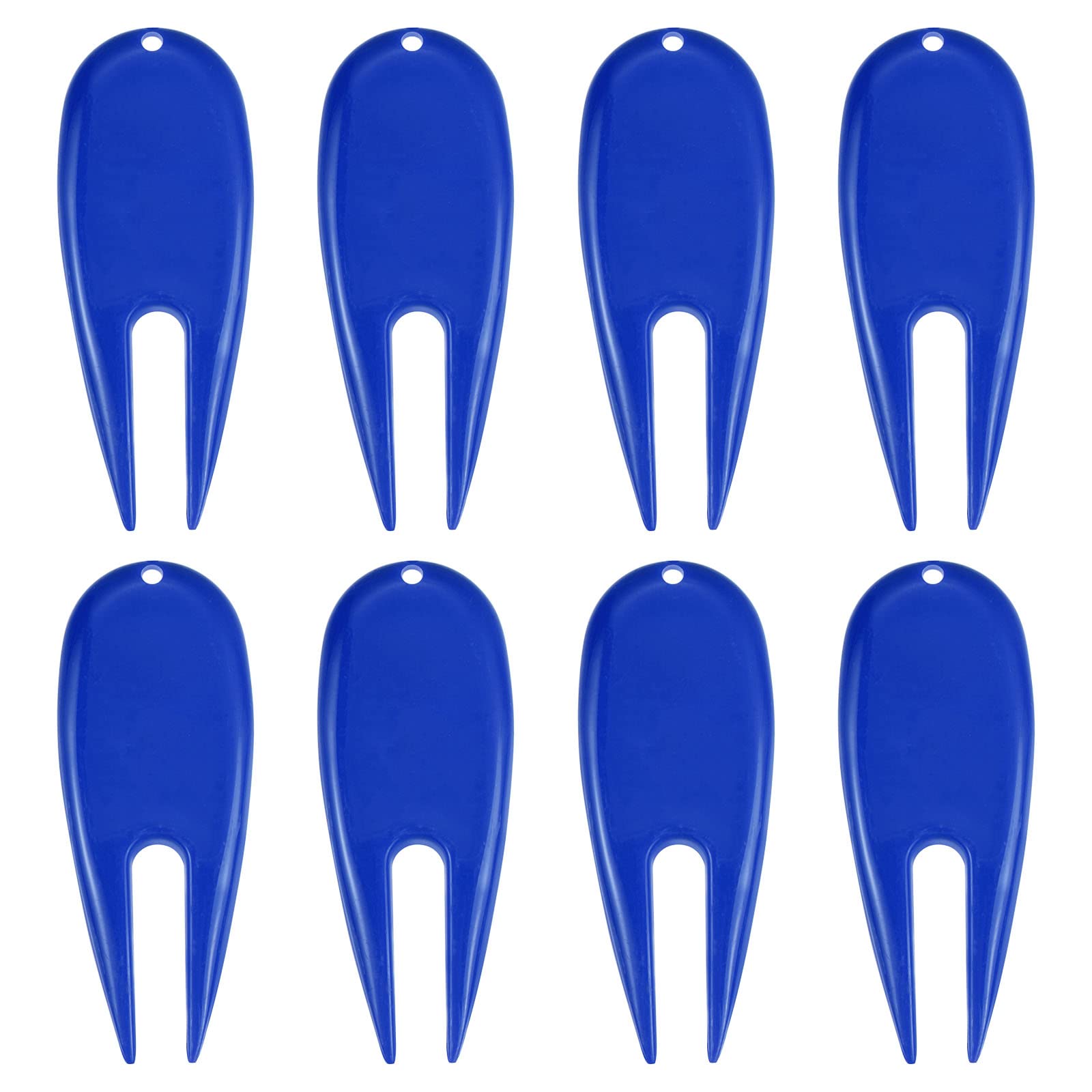 PATIKIL Golf Divot Tool, 8 Pack Plastic Golf Repair Tool Ball Marker for Golfer, Blue