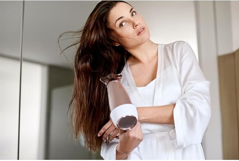 Hair Dryer 7000, Preserve Hydration, 2300w, Ionico, Boquilla estrecha, Difusor, 3 temperaturas, 3 velocidades, HP8280/00, Blanco/Rosa, El embalaje puede variar