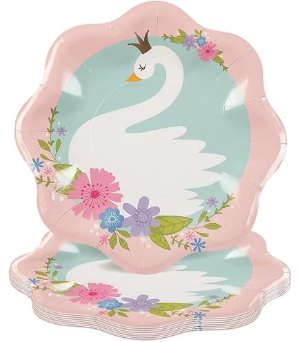 Creative Converting PC336704 – 8 Piatti Di Carta A Tema Sirena Iridescenti Per Festa, 22.9 Cm