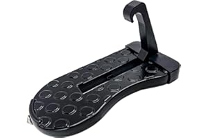 FUNNYTA Car Latch Door Step with Glass Breaker Safety Hammer, Easy Access to Rooftop for Most Car, SUV, Truck, Max Load 400 l