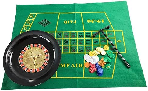 Set de ruleta de lujo con accesorios, juego de ruleta con juego de