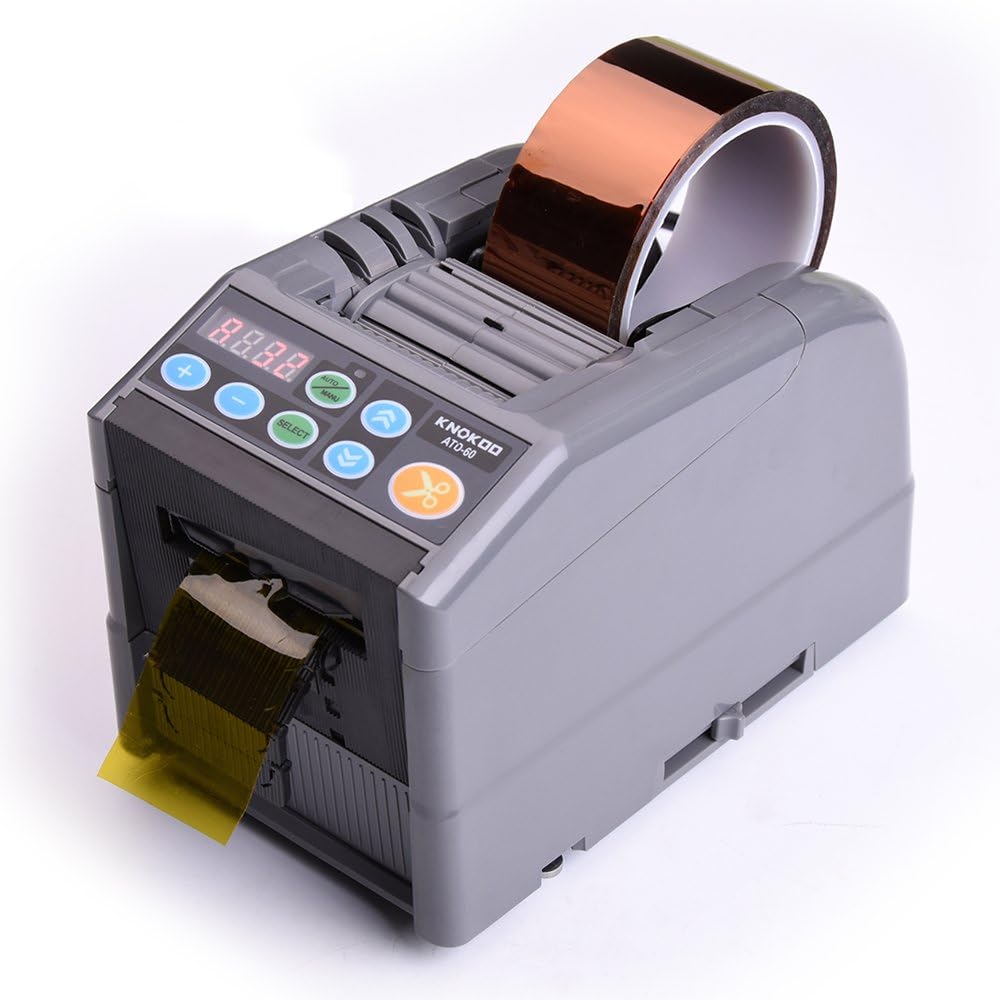 Amazon.co.jp： knokoo自動梱包テープカッターatd60電動テープディスペンサーマシンSuit forマスキングテープと