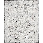 SAFAVIEH Mirage Collection Area Rug - 9' x 12', Blue & Charcoal, Modern Viscose Design, Ideal for High Traffic Areas in Livin