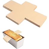 ZANHIX 100 Pcs Loaf Pan Liners 8x4 Inch, Non-Stick Disposable Brown Parchment Paper, Bread Pan Liners for Baking Toast, Cakes & Banana Breads - Greaseproof Loaf Liners for Baking Pans