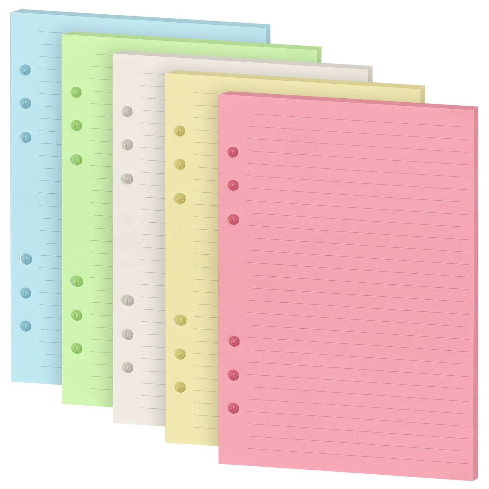 Muranana A5 Refills Paper A5 Binder Planner Loose Leaf Paper 5 Color muranana-a5-refills-paper-a5-binder-planner-loose-leaf-paper-5-color