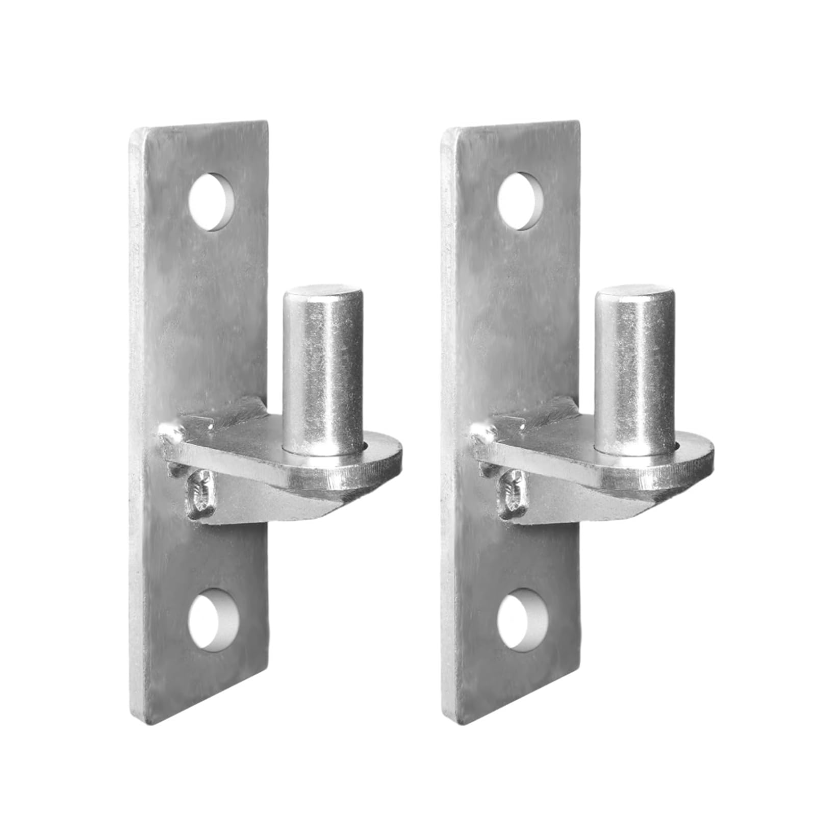 Photo 1 of 2 Pack Wall Mount Gate Hinges, Heavy Duty Wall Plate Hinges, Outdoor Chain Link Fence Gate Hinges Fence Post Link Gate Hinge, with 5/8 Hinge Pin (Screws Not Included)