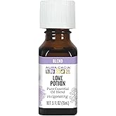 Aura Cacia Love Potion Essential Oil Blend | Romantic Aromatherapy with Jasmine, Ylang-Ylang, Sandalwood, Patchouli, Mandarin, Lemon, Cardamom, Vetiver | 0.5 Fl Oz (Pack of 1)