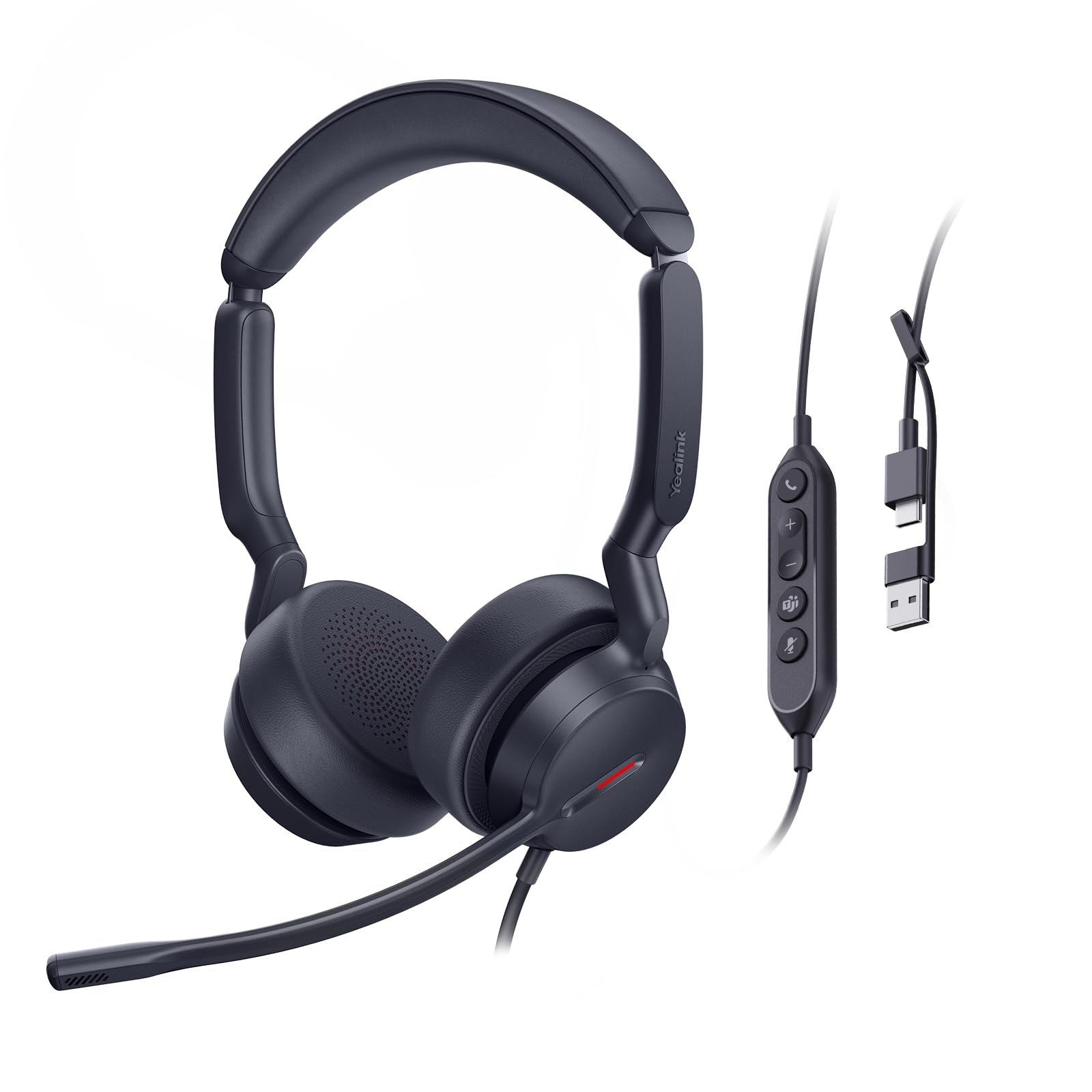 Yealink UH44 Teams Certified USB Wired Headset with
