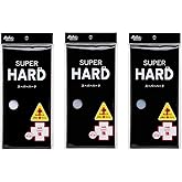 SALUX Super Hard Nylon Japanese Beauty Skin Bath Wash Cloth/Towel 3 Pack (White Blue Grey)