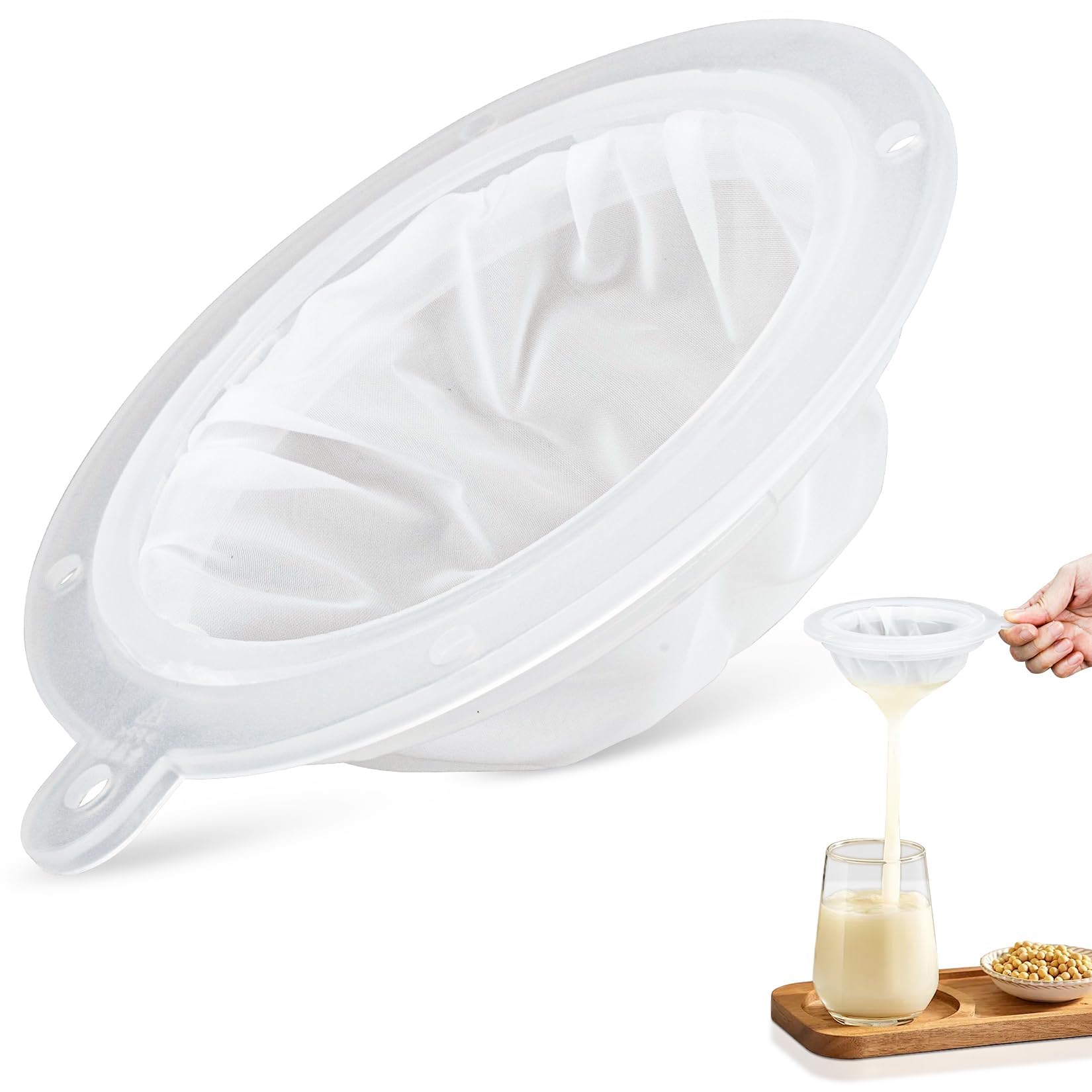 Photo 1 of 1 Pieces 200 Mesh Strainer 75 Micron Strainer for 5 Inch Filter Funnel Fine Filter for Cooking Oil Milk Juice Wine Cheese Whey Grease Coffee