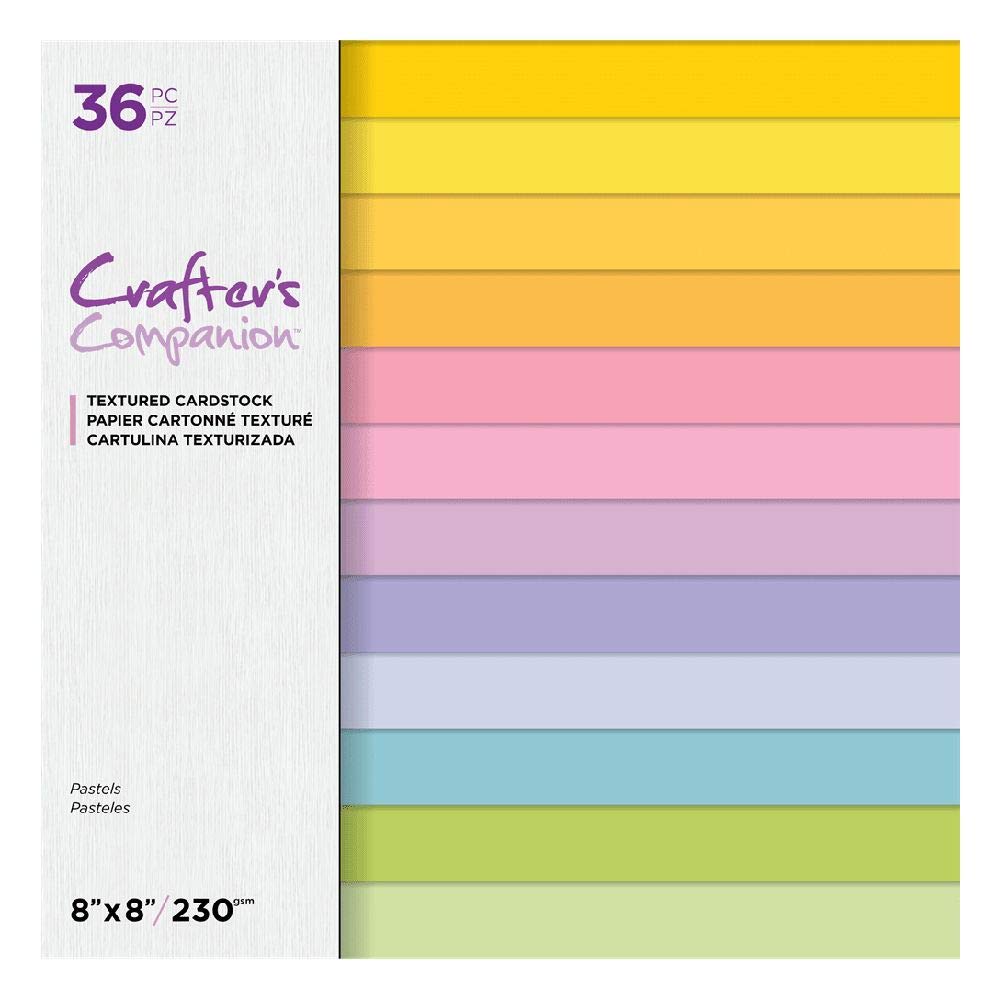 Buy Crafter's Companion Papercraft Card Textured CardstockPastels 8" x