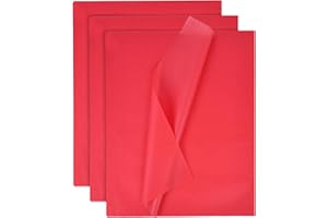 HEYPLACE 330 Sheets Red Tissue Paper, 14 x 10 Inches Wrapping Tissue Paper Bulk for Packaging Gift Bags Wedding Birthday Baby Shower Festival Holidays DIY Crafts