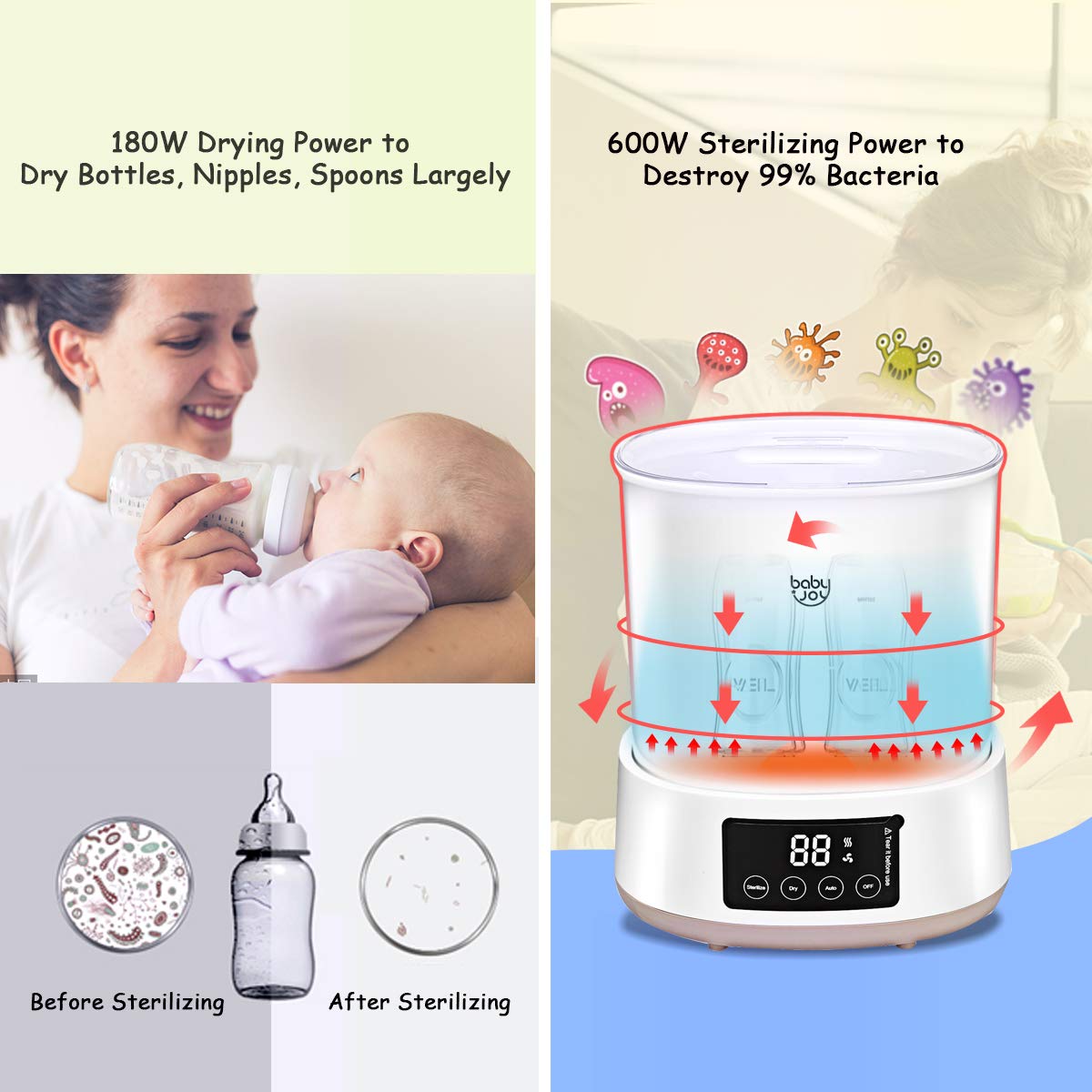 baby joy bottle sterilizer