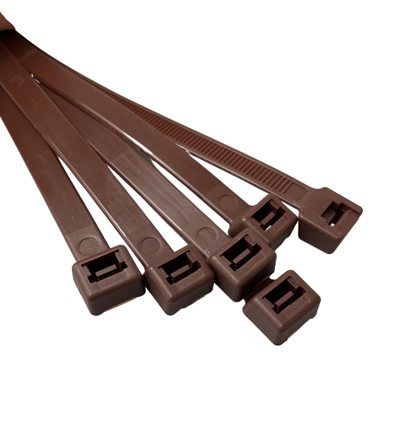 On1shelf® Cable Ties, 900mm x 9.0mm, 35.4" Premium Tie Wraps, Strong and Long Nylon Zip Tie (20, Brown)