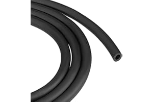 DMiotech 5mm ID 8mm OD Black PVC Petrol Fuel Line Hose for Small Engines Use,3.0m Length
