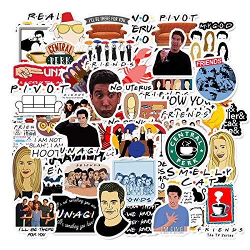 image for Acekar Friends TV Show Theme Stickers Pack of 50 Stickers -Funny Frien