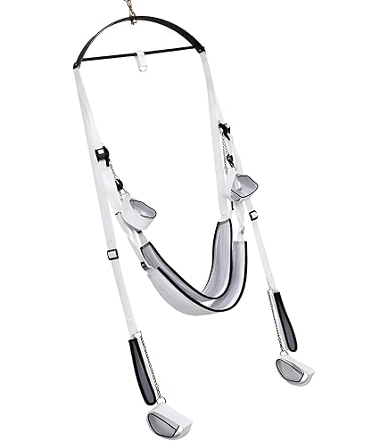 Imbracatura In Vera Pelle Nera Per Sex Swing – Regolabile, Resistente, Con Strisce