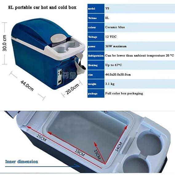 Kievy Refrigerador del Coche Cámping Refrigerador 12V 110V (8L ...