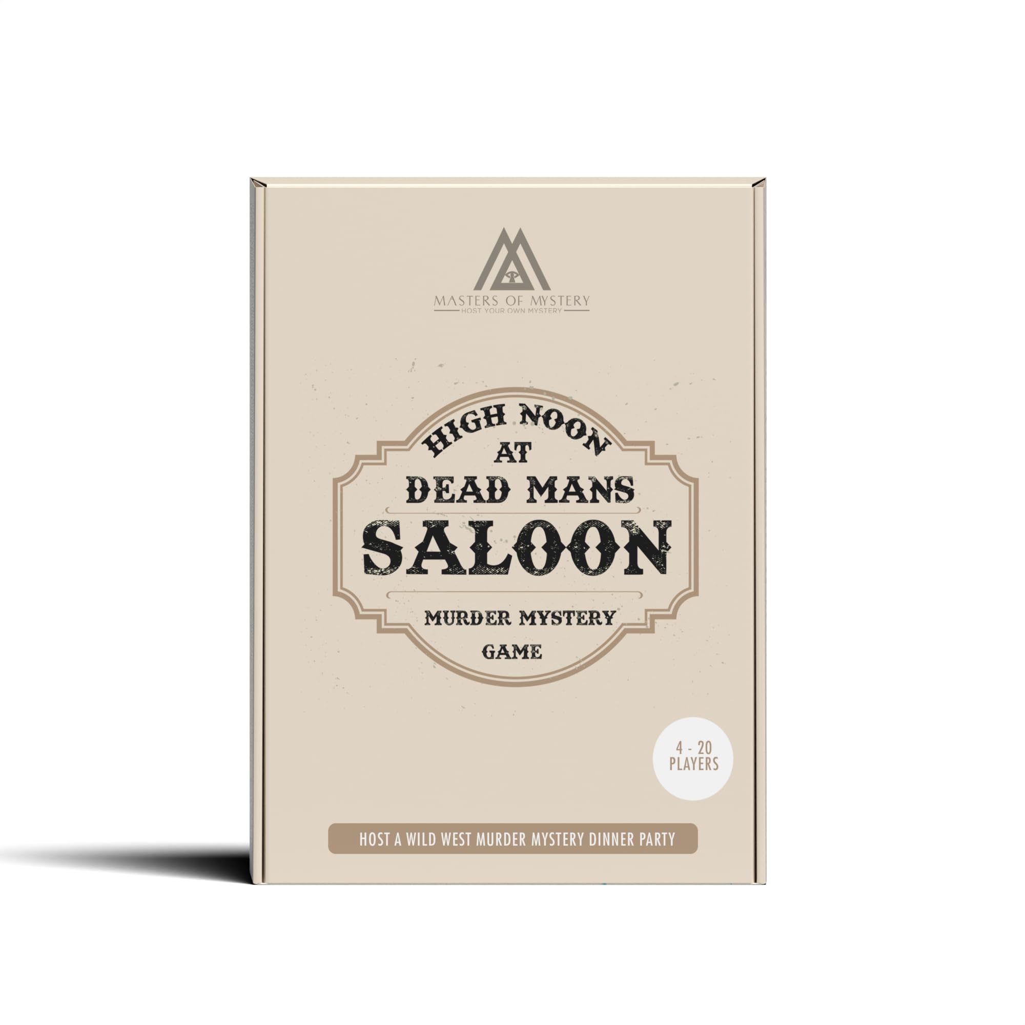 Replay-able Cowboy Wild West Murder Mystery Dinner Game for Up to 20 Adults - Host Your Own Dinner Party Game Night - Cowboy & Wild West Theme Medium English 4-20 Players