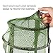 mouhike Fishing Net Mesh Fish Trap Collapsible Fish Cage/Fishing Keep Net/Fishing Basket for Keeping Lures Crayfish Crab Fishes Smelt Minnows Shrimps Lobsters, Foldable Fishing Mesh Trap