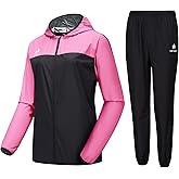 HOTSUIT Sauna Suit for Women Weight Loss Sweat Suits Sauna Jacket Pant Machine Washable Anti Rip for Gym Workout Exercise
