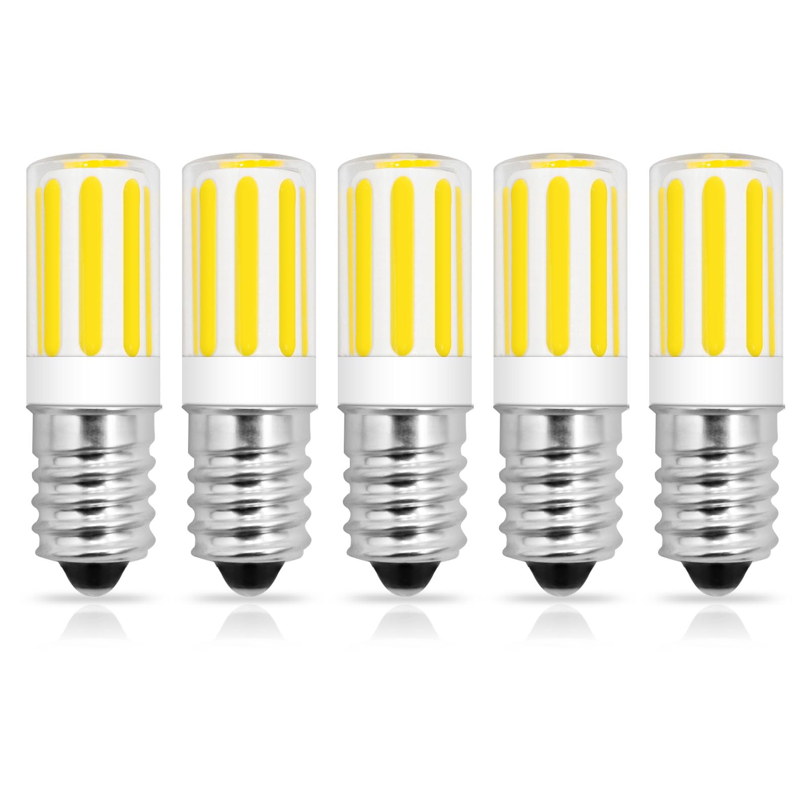 TZHILAN E14 LED Light Bulb 3W, E14 LED Cooker Hood Bulbs Equivalent to 30W Halogen, 330LM, Small Edison Screw Bulb for Fridge, Interior Lighting, Refrigerator, Cool White 6000K, 5 Pack