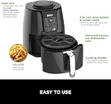 Ninja Air Fryer 3.8L 4-in-1 Non-Stick Digital, Grey & Black AF100UK view 2