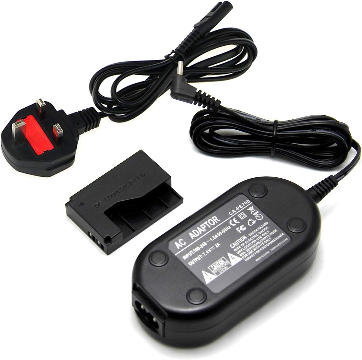 Glorich ACK-E15 replacement AC Power Adapter/Charger kit for Canon EOS Rebel SL1 / 100D DSLR Cameras