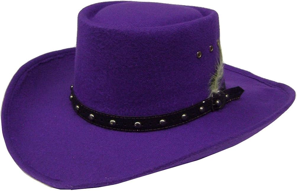 Modestone Gambler Faux Felt Cowboy Hat Purple ''Sizes For Small Heads'' Amazon.co.uk Clothing
