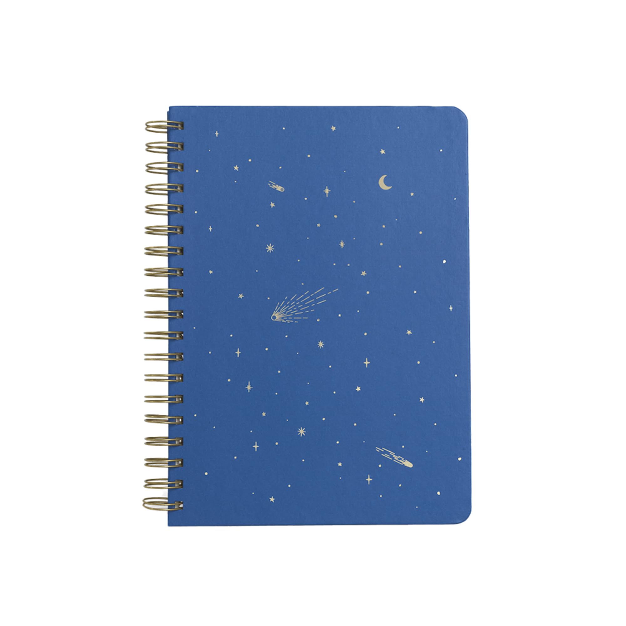 Papier Spiral Notebook - Blue, 176mm x 250mm, 180 Tearaway Pages | Quality, 22mm Brass Wire | 800gsm Textured Cover | Ideal for Journaling, Notes, Gift | Ships Next Day