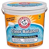 Arm & Hammer Clear Balance Pool Maintenance Tablets, 16 Count, 7 lbs