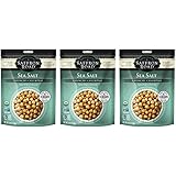 Saffron Road Crunchy Seasoned Chickpeas, Sea Salt Flavor - Pack of 3, 6 Ounces each